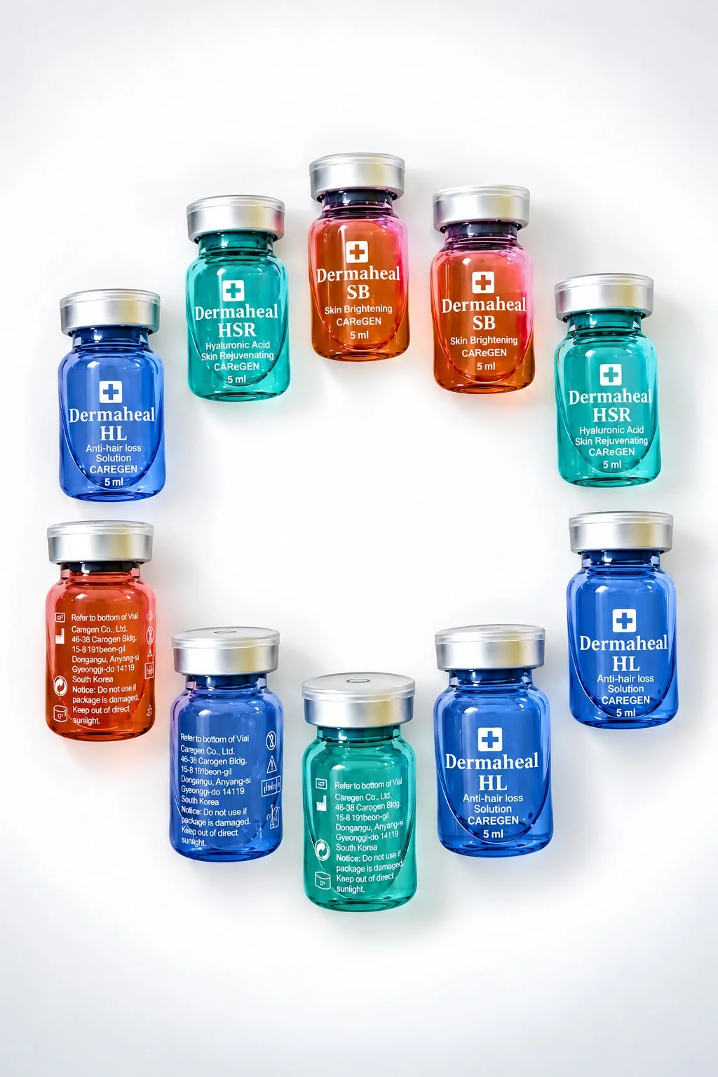 Dermaheal SB, HSR, and HL Set